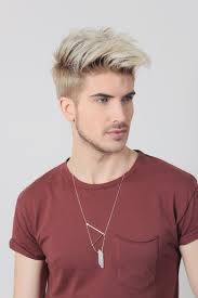 Clear Quartz Geometric Necklace Men Blonde Hair Men Hair Color Dyed Hair Men