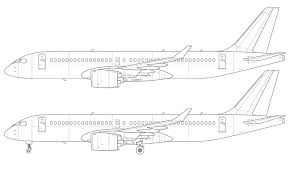 Cs300 Line Drawing Side View Airbus Aircraft Design Plywood Boat Plans