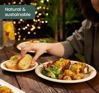 Round Sugarcane Dinner & Dessert Plates Set - Eco-Friendly ...
