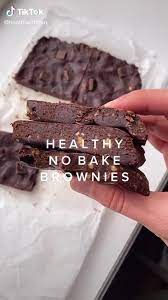 Healthy No Bake Brownies Video In 2021 Low Calorie Desserts Healthy Desserts Healthy Dessert Recipes