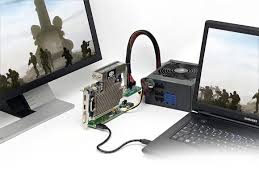 Graphics cards take data from the cpu and turn it into visual information. A Passive Pci E X16 To X1 Adaptor Which Enables You To Plug An External Graphics Card Into A Laptop S Expresscard Slot Laptop Graphic Card Tech Hacks