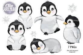 I can't wait to make another! Super Cute Penguin 7 Watercolor Png Images Bundle By Clipartem Thehungryjpeg Com