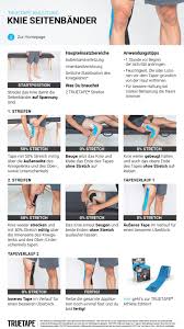Tragedauer bis zu 5 tage bei voller bewegungsfreiheit. Truetape Anleitung Knie Seitenbander Kinesiologie Tapen Massage Tips Ganzheitliche Gesundheit