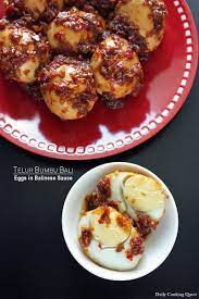 Telur Bumbu Bali Eggs In Balinese Sauce Recipe Indonesian Food Food Recipes