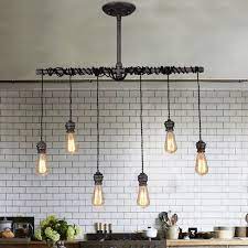 Cute bathtub on claws completes the amazing look. Diese Schone Industrielle Pendelleuchte Wird Mit Sechs Freiliegenden Diese Freil Metal Pendant Light Diy Industrial Lighting Industrial Kitchen Lighting