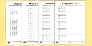 Area model 2 digit by 1 digit multiplication. Primary Resources On Grid Method Multiplication
