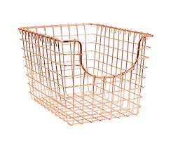 Stylish and practical, this item is perfect for storing an array of different items. Spectrum Diversified Scoop Wire Basket Vintage Inspired Steel Storage Solution For Kitchen Pantry Closet Bathroom Craft Room Garage Small Copper Buy Online In Fiji At Fiji Desertcart Com Productid 32327183