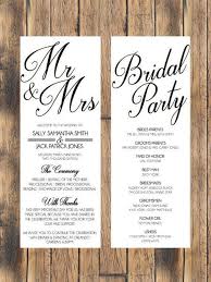 35 Simple Wedding Reception Program Sample Ideas Wedding Programs Wedding Ceremony Programs Wedding Programs Simple