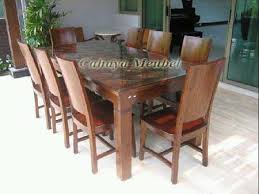 Meja makan cafe besi linsay,kursi cafe kayu, kursi cafe unik, meja cafe kayu, meja cafe lesehan, meja cafe minimalis, meja cafe besi, meja makan trembesi. Set Meja Kursi Makan Minimalis 8 Kursi Jati Set Meja Makan Minimalis Kayu Jati Cahaya Mebel Jepara