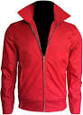 James Dean Rebel Without A Cause Red Cotton Jacket | Mens Red ...