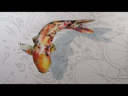 Follow This Art Video Tutorial Step By Step To Learn One Way To Draw A Koi Carp Fish From The First Pencil Drawing To The Fina In 2020 Art Art Drawings