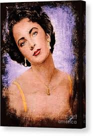 The Glamour Days Liz Taylor Canvas Print by Andrew Read