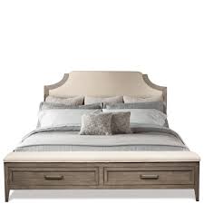 20 decorating tricks for your bedroom grey painted furniture. Riverside Furniture Vogue Queen Upholstered Storage Bed In Gray Wash