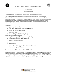 You just need to know some basic techniques and guidelines. Cae Writing Report On A Work Experience Placement Applied Psychology Psychology
