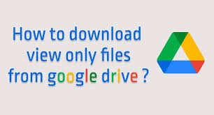 Keep your files in sync, backed . How To Download Protected View Only Files From Google Drive