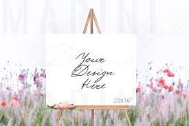 Download Easel Mockup Wedding Sign Mockup Welcome Sign Mockup 992 317328 Mockups Design Bundles