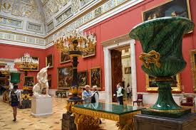 Cupid with water vessel is a miniature copy. Hermitage Sightseeing St Petersburg