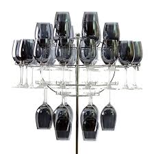 Welcome to my instructable for our wine glass chandelier! 10 Strawberry Street Wine Glass Chandelier With Stand Holds 40 Wine Glasses Stainless Steel Accuweather Shop
