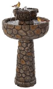 Une Jolie Fontaine Solaire Pour Jardin Zen En Exterieur Bains D Oiseaux Fontaine Solaire Water Feature