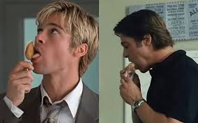 Have you ever noticed that Brad Pitt is always eating in all his movies ?