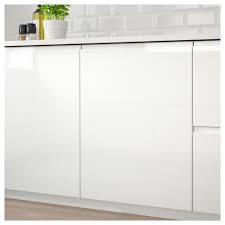 Voxtorp Geschirrspulerfront Hochglanz Weiss Minimalistische Kuche Ikea Hochglanz