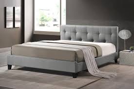 Scandinavian modern design is clean, bright, streamlined, and approachable. Baxton Studio Bbt6140a2 Full Grey De800 Annette Gray Linen Modern Bed With Upholstered Headboard Full Size