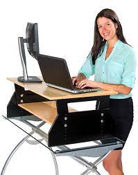 A sturdy steel frame with lift power; Work Hard Stand Happy Standing Desk Topper Best Standing Desk Standing Desk Height