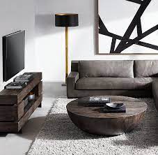 Restoration hardware table with natural finish and ways to protect it, source: Restoration Hardware Sphere Round Coffee Table Original Price 1 950 Design Plus Gallery