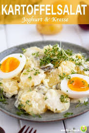 Kartoffelsalat Mit Ei Und Kresse Joghurt Und Wenig Mayo Meinestube Rezept In 2020 Rezepte Kartoffelsalat Mit Joghurt Kartoffelsalat