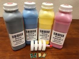 A group for users of the original konica c35 and the variations as noted : Total 800g 4 Toner Refill For Konica Minolta Bizhub C35 C35p 4 Chip Tnp22