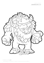Yeti Clash Of Clans Coloring Page Draw It Cute Pokemon Coloring Pages Pikachu Coloring Page Star Coloring Pages