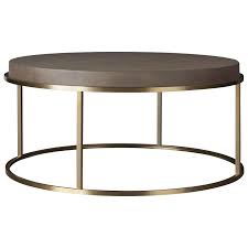 Great savings & free delivery / collection on many items. Universal Modern Bennett Round Cocktail Table With Brushed Brass Base Belfort Furniture Cocktail Coffee Tables