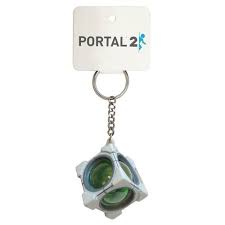 Portal 2 Refracting Box Key Chain Entertainment Earth Aperture Science Keychain Portal 2