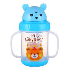 1 Pcs Baby Kids Leakproof Straw Cup Drinking My Bottle Sippy Cup With Handles Lucky Bear Cups Cups Aliexpress