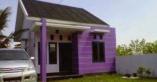 Rumah warna cat ungu warna ungu menampilkan kesan wibawa. 15 Cat Rumah Minimalis Ungu Idaman Masa Kini