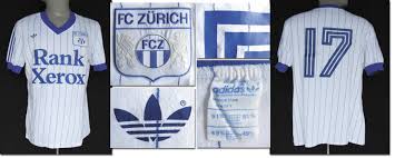 Die vereinsfarben sind seit 1909 die zürcher stadtfarben blau und weiss (vorher rot und weiss). Match Worn Football Shirt Fc Zurich 1981 82 Original Match Worn Shirt Fc Zurich With Number