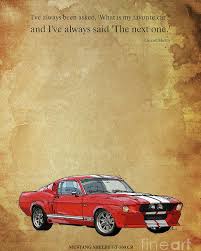 Jetzt neu oder gebraucht kaufen. Mustang Shelby Artwork And Quote Poster By Drawspots Illustrations