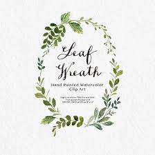 Watercolor Leaf Clip Art Leaf Wreath Small Set Individual Png Etsy In 2021 Watercolor Leaves Clip Art Hand Painted Wedding