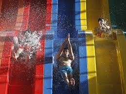 Lay out the slide material. Disturbing Water Park Facts