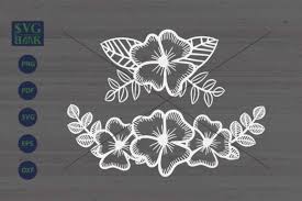 Havn't really used svg but i think you can use css rules. Flowers Corner Graphic By Svgbank Creative Fabrica