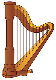 Harp PNG Clipart Picture | Instrumentos musicais, Violoncelo, Harpa