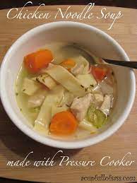 Chicken Noodle Soup In Pressure Cooker A Cup Full Of Sass Recipe Electric Pressure Cooker Recipes Pressure Cooker Chicken Soup Recipes Chicken Noodle