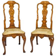 Pair Of 18th Century Dutch Marquetry Inlaid Side Chairs Side Chairs Chair Modern Chairs