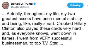 The year of trump, according to trump. Trump Tweets That He S A Genius And A Very Stable Genius At That Vox