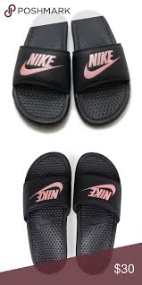Black And Rose Gold Nike Slides Nike Benassi Jdi Slide Lowest Price Nike Benassi Black Sandals Black Nikes