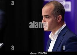 Victorian Education Minister James Merlino addresses the media during a  press conference in Melbourne, Sunday, September 6, 2020. Melbourne will  remain under coronavirus lockdown until at least October 26 but some  restrictions