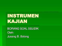 Hasil kajian menunjukkan soal selidik egogram analisis. Ppt Instrumen Kajian Powerpoint Presentation Free Download Id 3820292