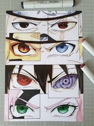 Eye Collage Naruto E Sasuke Desenho Desenho De Anime Arte Anime