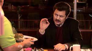 Parks And Recreation Ron Swanson Eggs Bacon Youtube