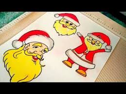 3 Easy Ways To Draw Santa Claus Santa Drawing For Christmas Youtube How To Draw Santa Drawings Santa Claus